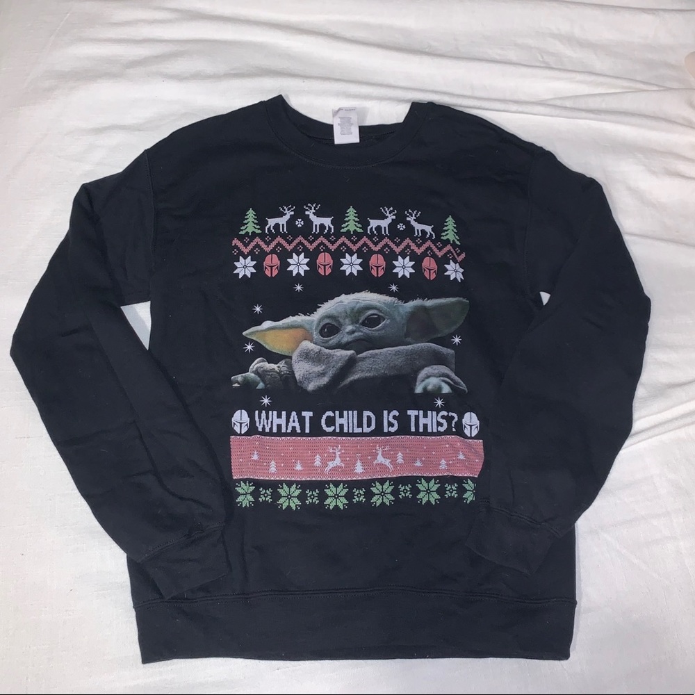 Baby Yoda Crewneck Sweatshirt Size S